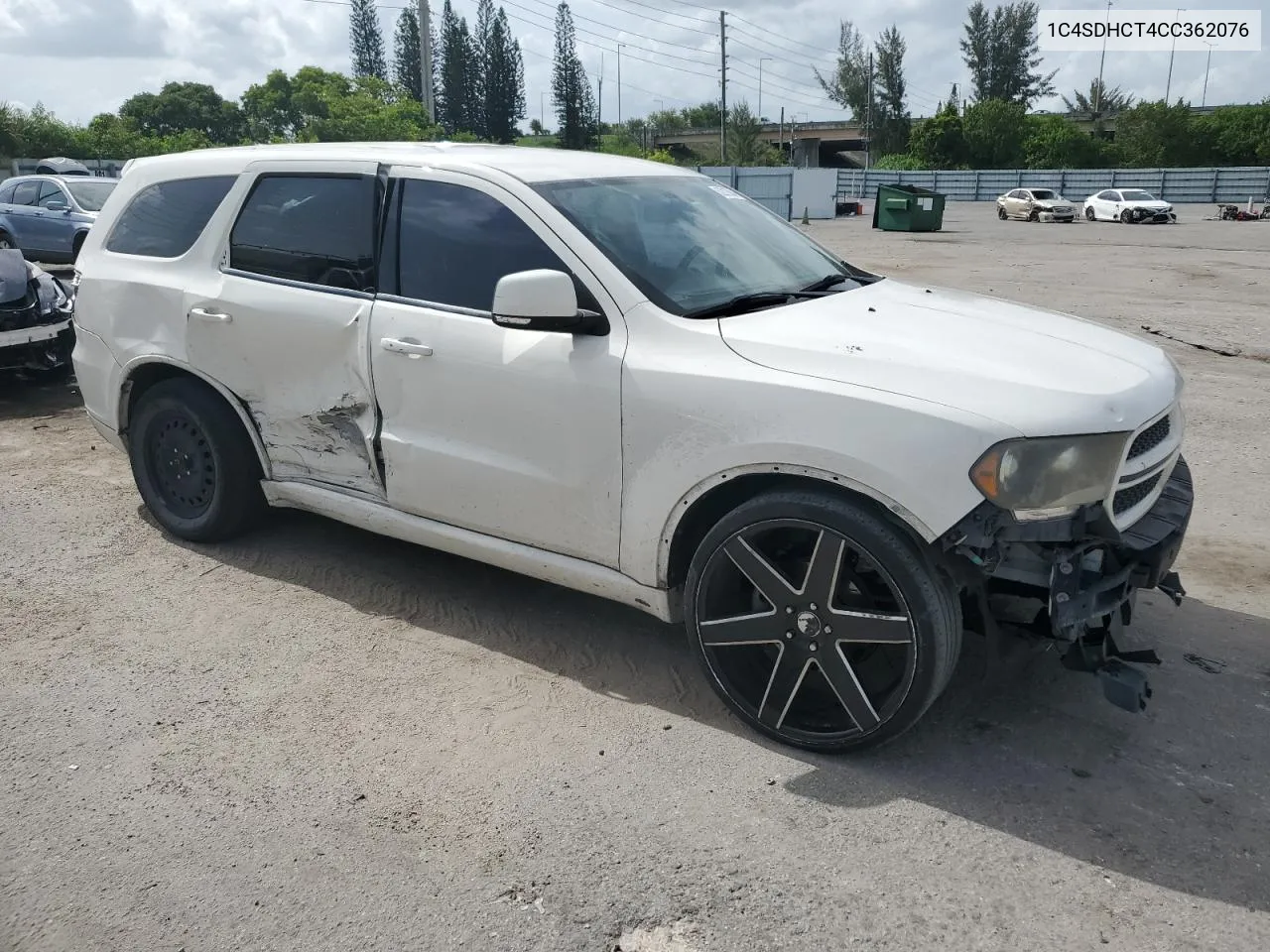 2012 Dodge Durango R/T VIN: 1C4SDHCT4CC362076 Lot: 62012984