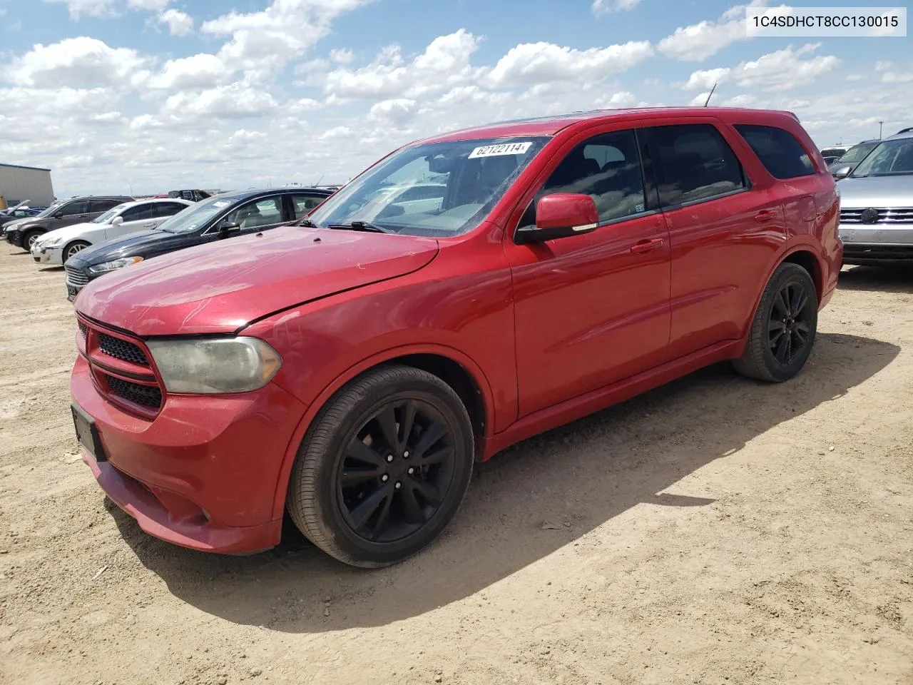 2012 Dodge Durango R/T VIN: 1C4SDHCT8CC130015 Lot: 62122114