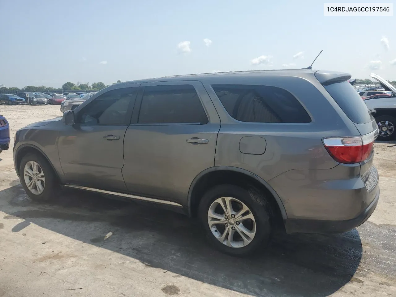 2012 Dodge Durango Sxt VIN: 1C4RDJAG6CC197546 Lot: 62900884