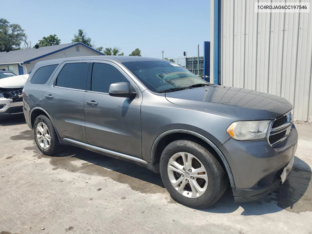 2012 Dodge Durango Sxt VIN: 1C4RDJAG6CC197546 Lot: 62900884