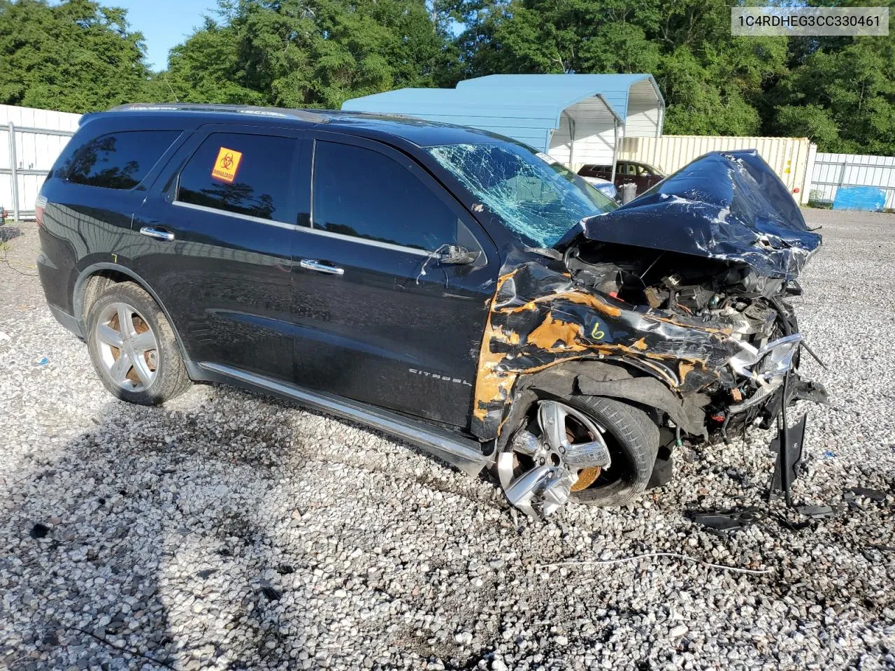 2012 Dodge Durango Citadel VIN: 1C4RDHEG3CC330461 Lot: 66135364