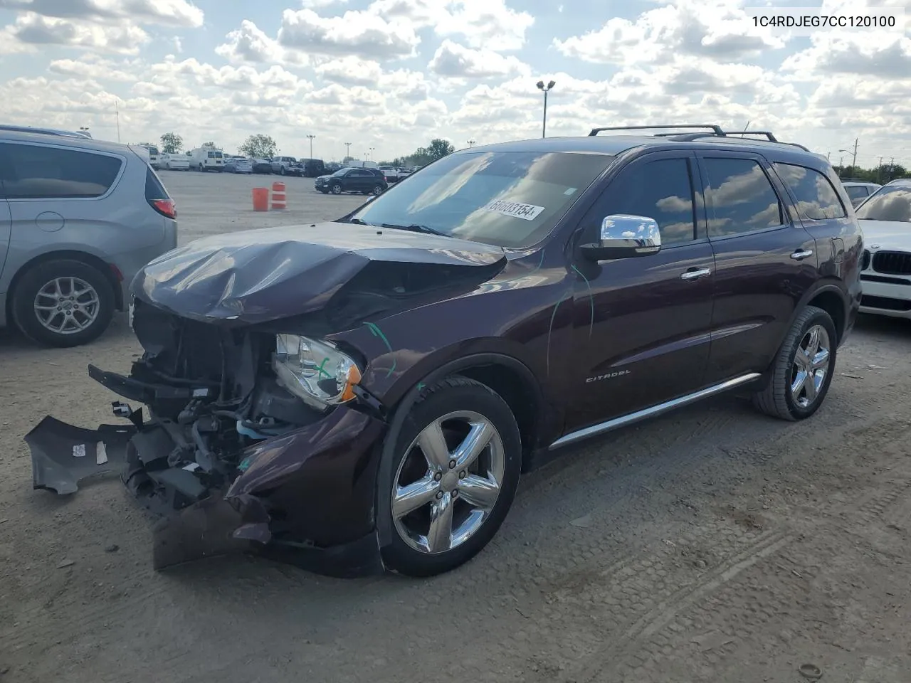 2012 Dodge Durango Citadel VIN: 1C4RDJEG7CC120100 Lot: 66603154