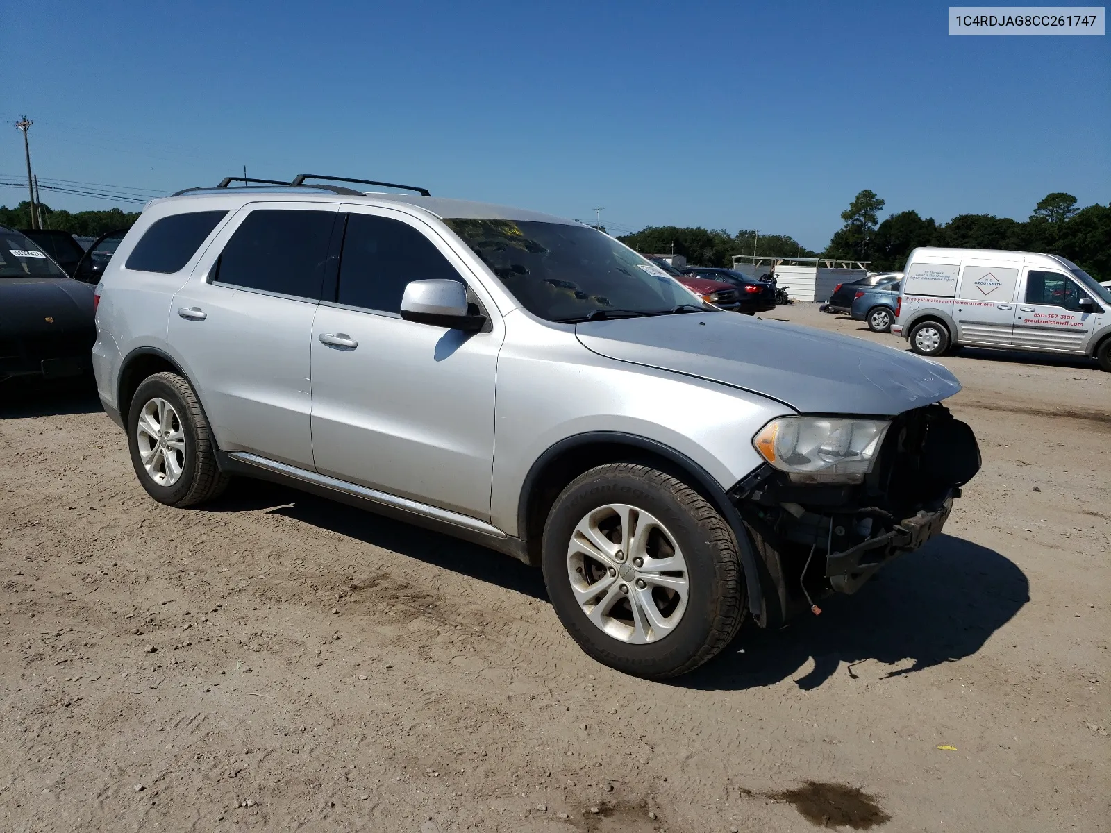 2012 Dodge Durango Sxt VIN: 1C4RDJAG8CC261747 Lot: 67276944