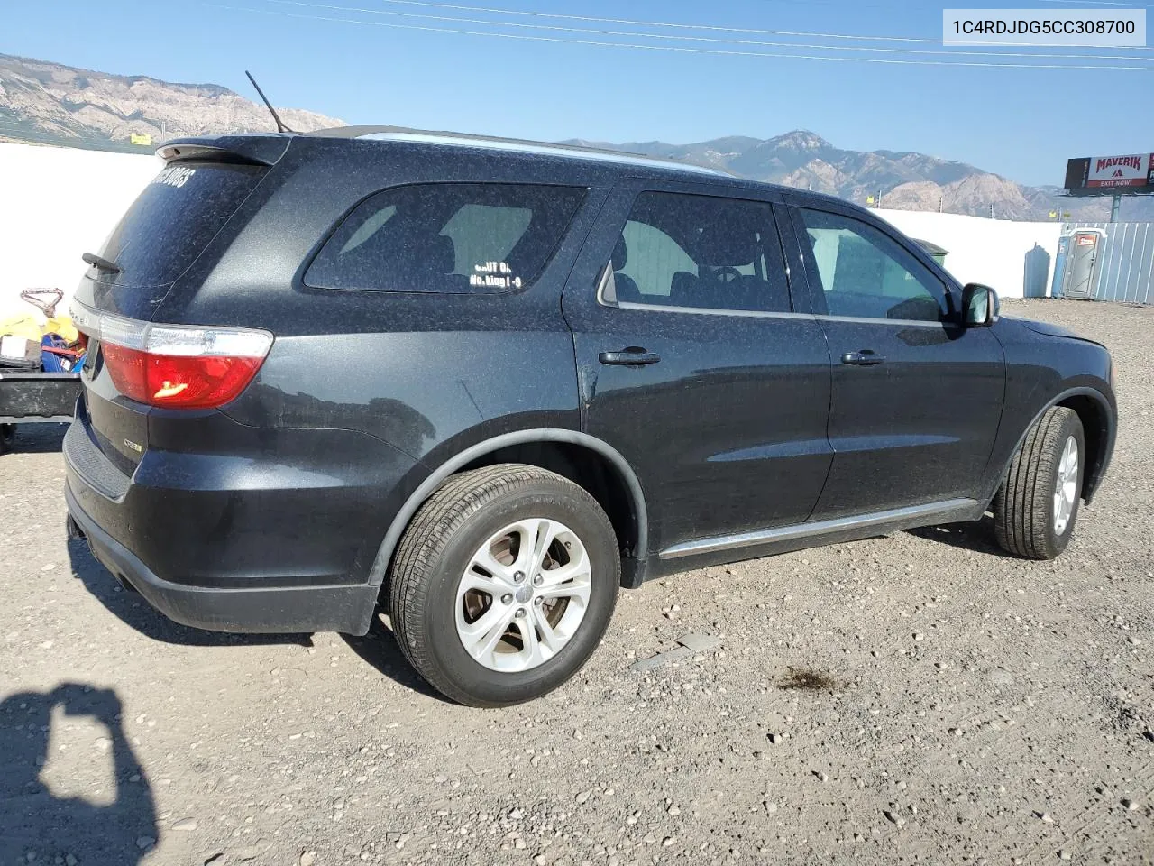 2012 Dodge Durango Crew VIN: 1C4RDJDG5CC308700 Lot: 68563604