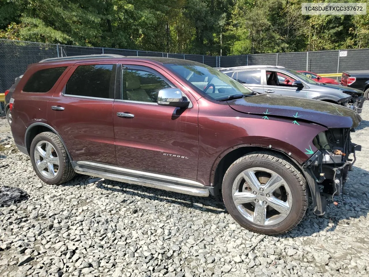 2012 Dodge Durango Citadel VIN: 1C4SDJETXCC337672 Lot: 68919114