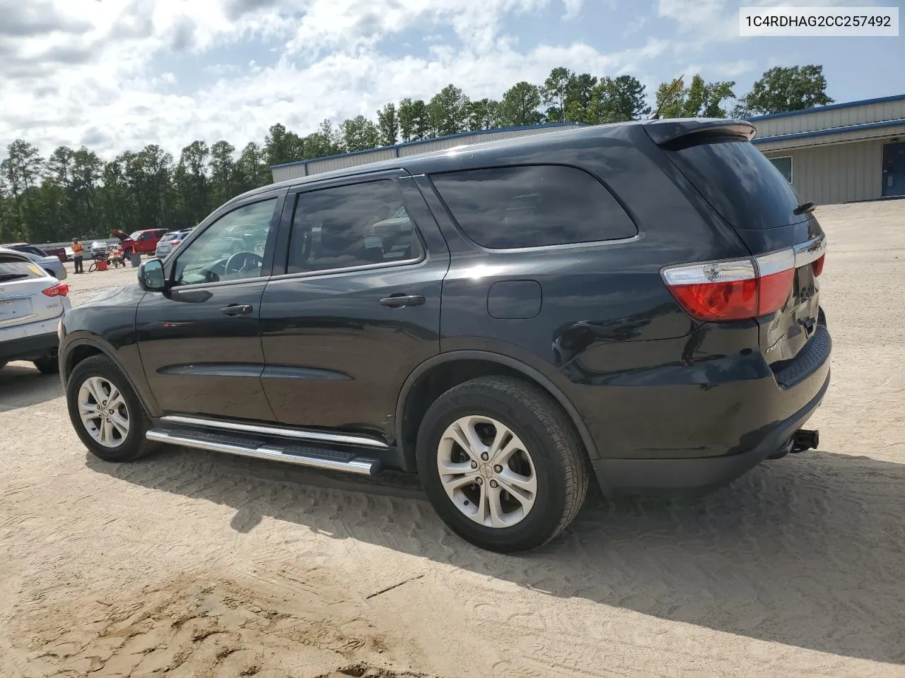 2012 Dodge Durango Sxt VIN: 1C4RDHAG2CC257492 Lot: 69722774