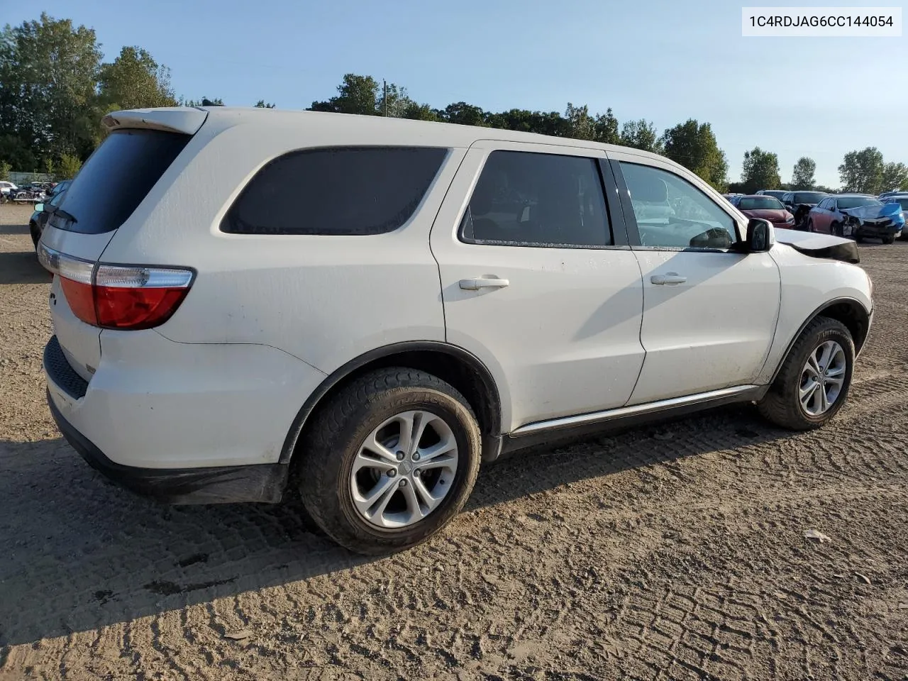 2012 Dodge Durango Sxt VIN: 1C4RDJAG6CC144054 Lot: 69834594