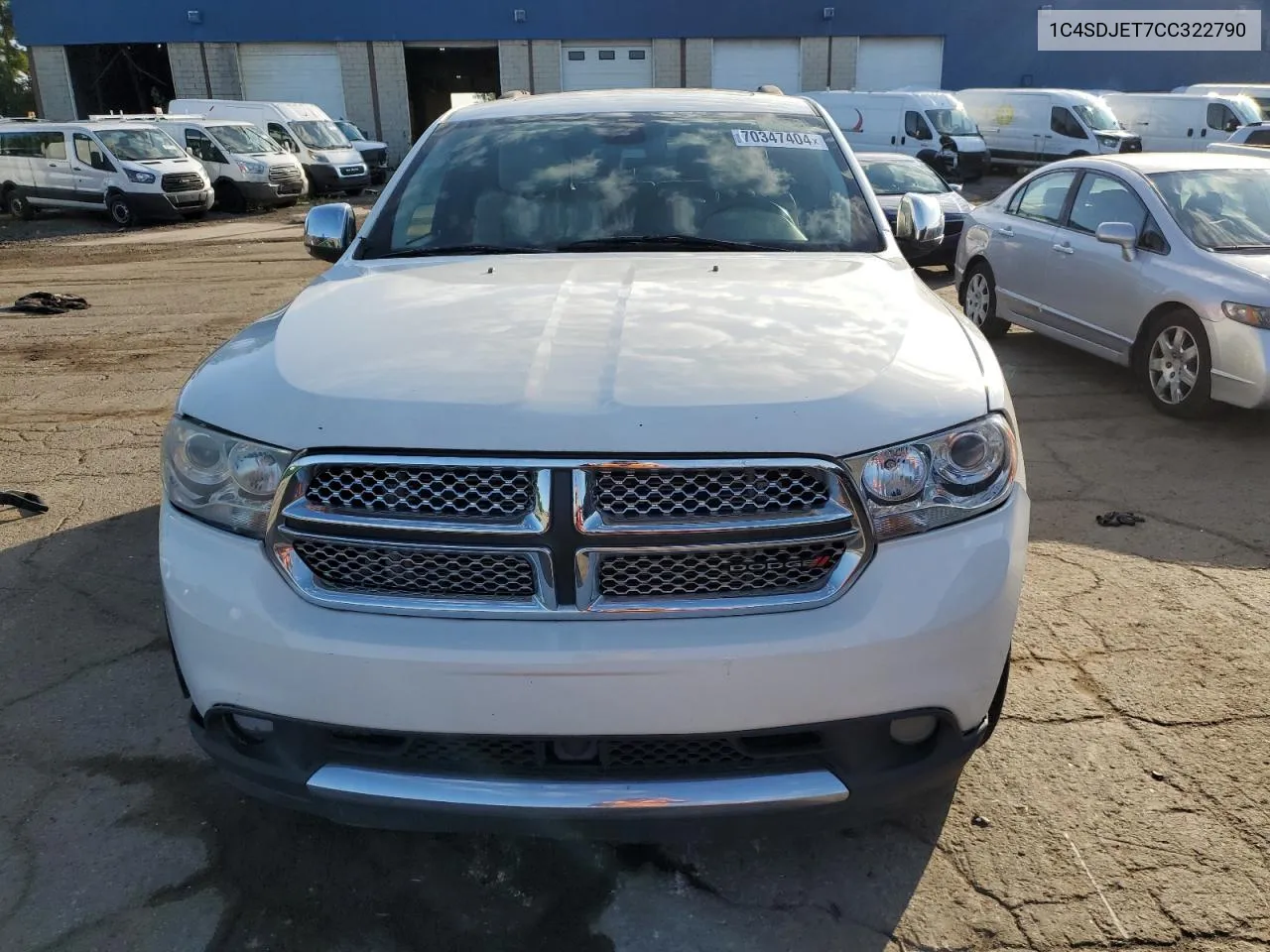 2012 Dodge Durango Citadel VIN: 1C4SDJET7CC322790 Lot: 70347404