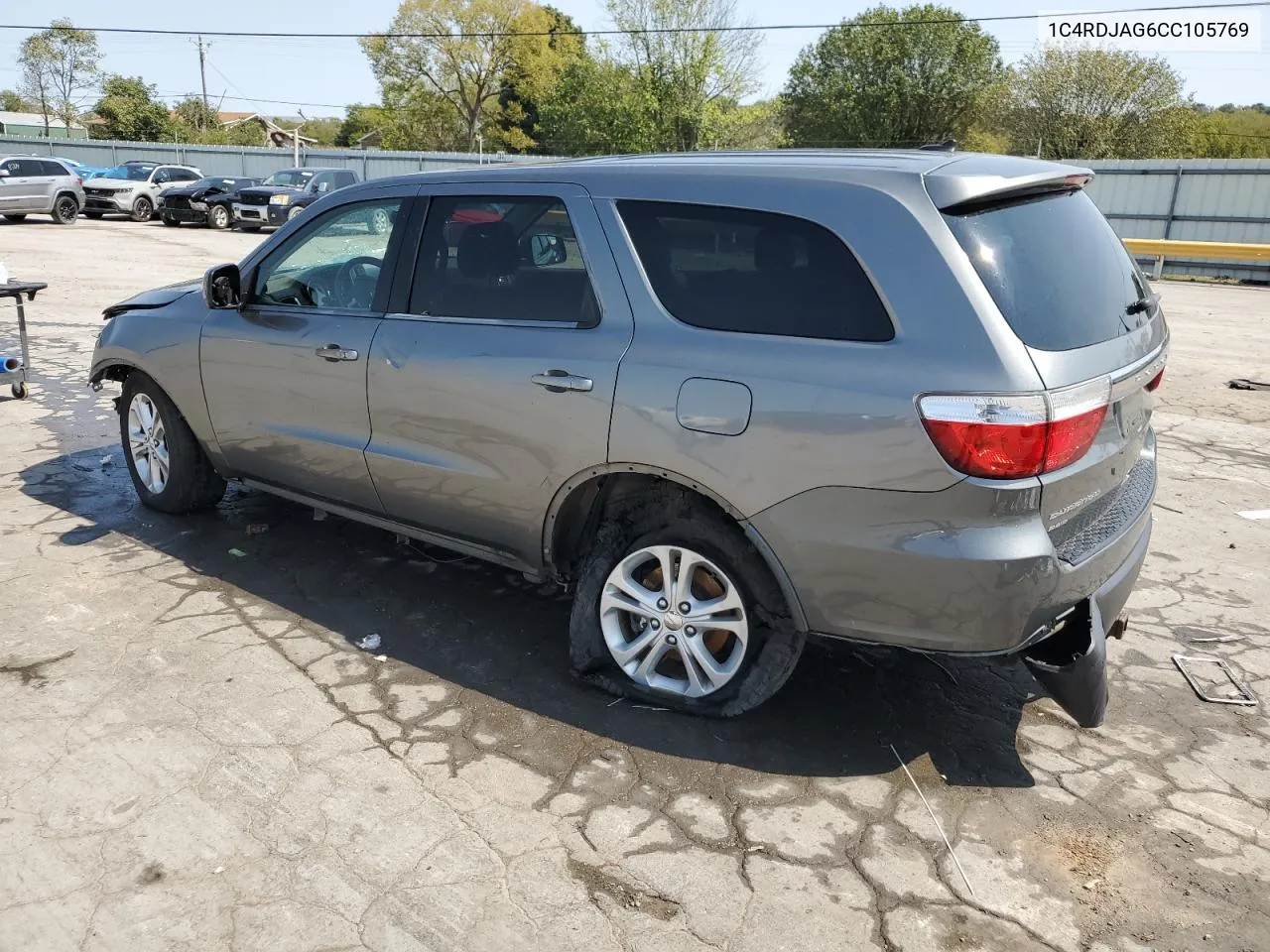 2012 Dodge Durango Sxt VIN: 1C4RDJAG6CC105769 Lot: 70644164