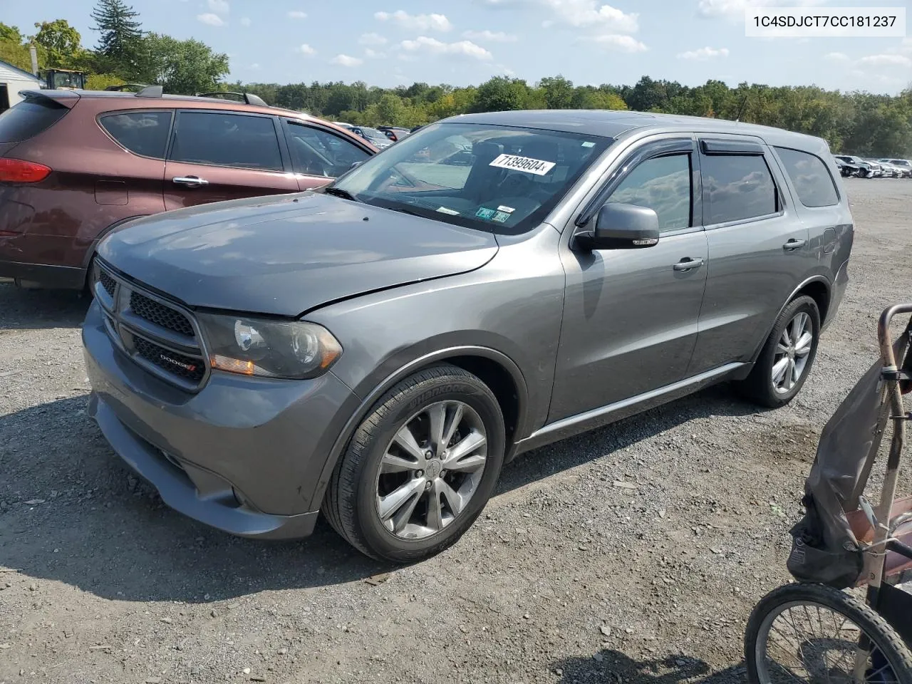 2012 Dodge Durango R/T VIN: 1C4SDJCT7CC181237 Lot: 71399604