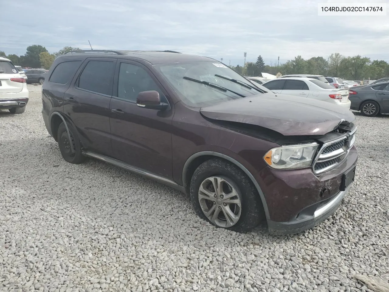 2012 Dodge Durango Crew VIN: 1C4RDJDG2CC147674 Lot: 71547864