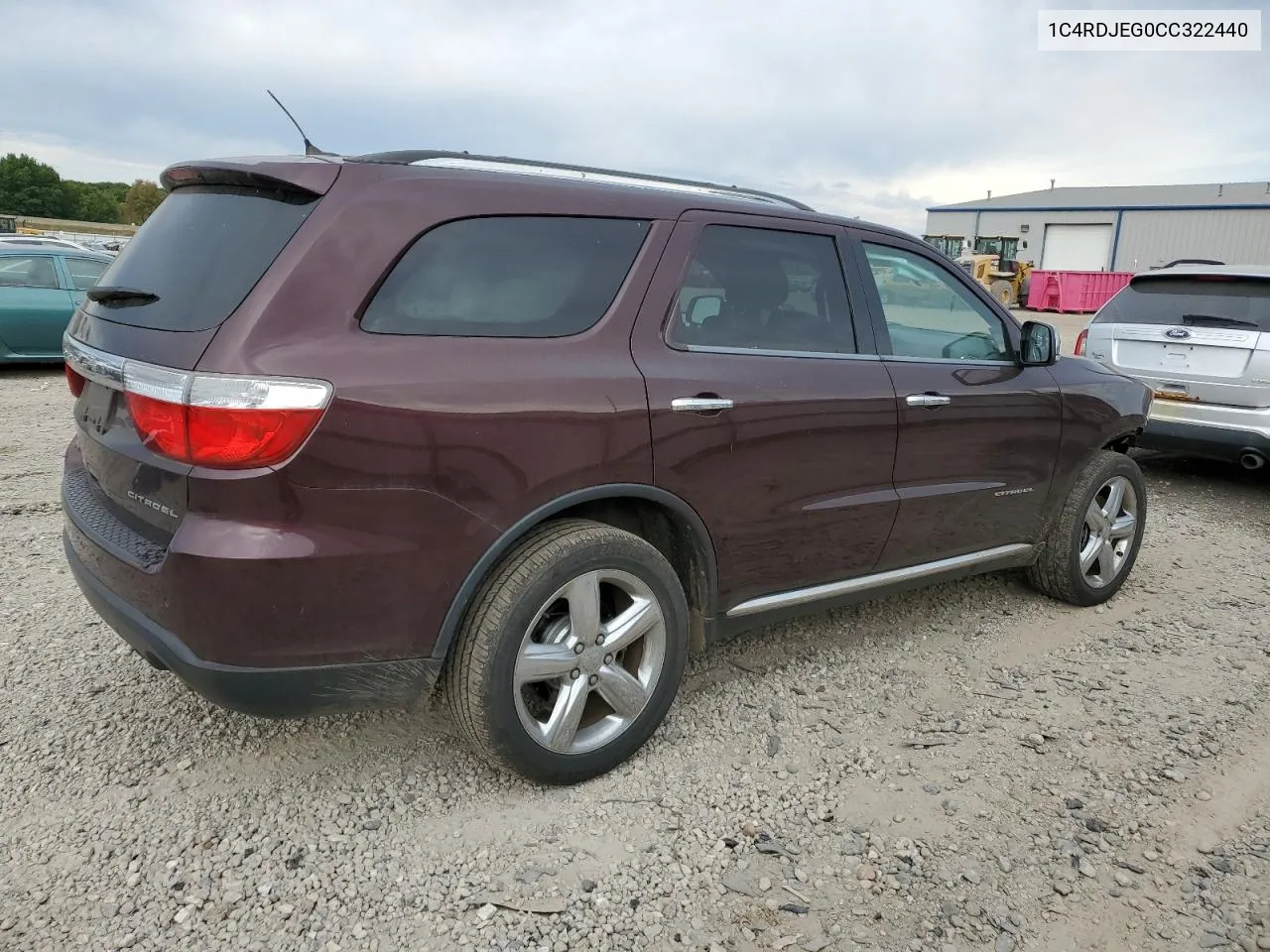 2012 Dodge Durango Citadel VIN: 1C4RDJEG0CC322440 Lot: 71585734