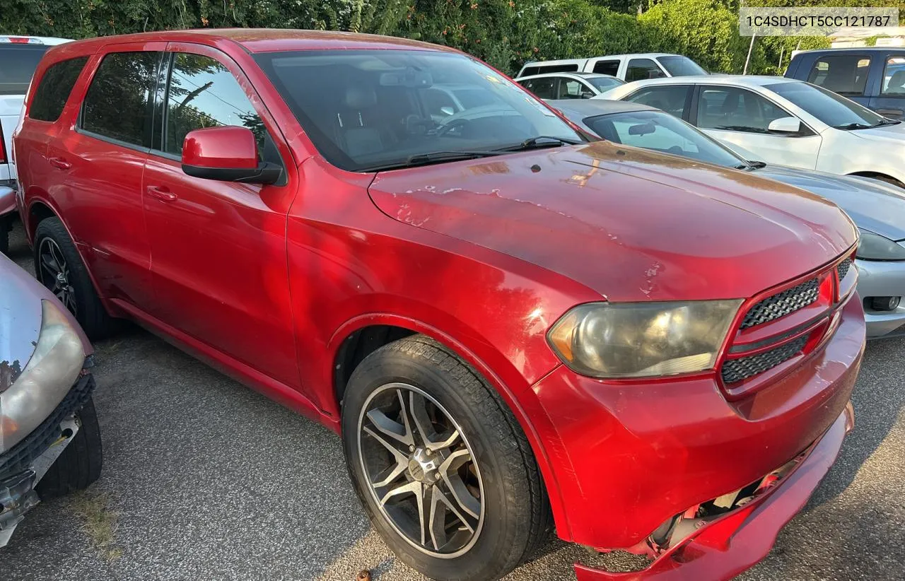 2012 Dodge Durango R/T VIN: 1C4SDHCT5CC121787 Lot: 71682074