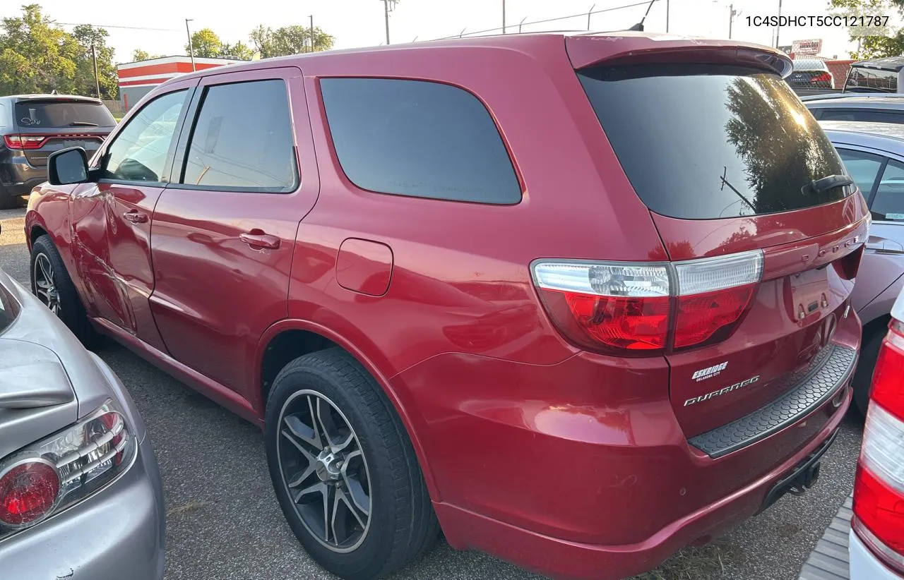 2012 Dodge Durango R/T VIN: 1C4SDHCT5CC121787 Lot: 71682074