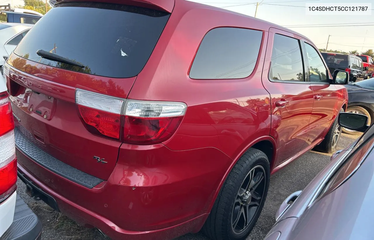 2012 Dodge Durango R/T VIN: 1C4SDHCT5CC121787 Lot: 71682074