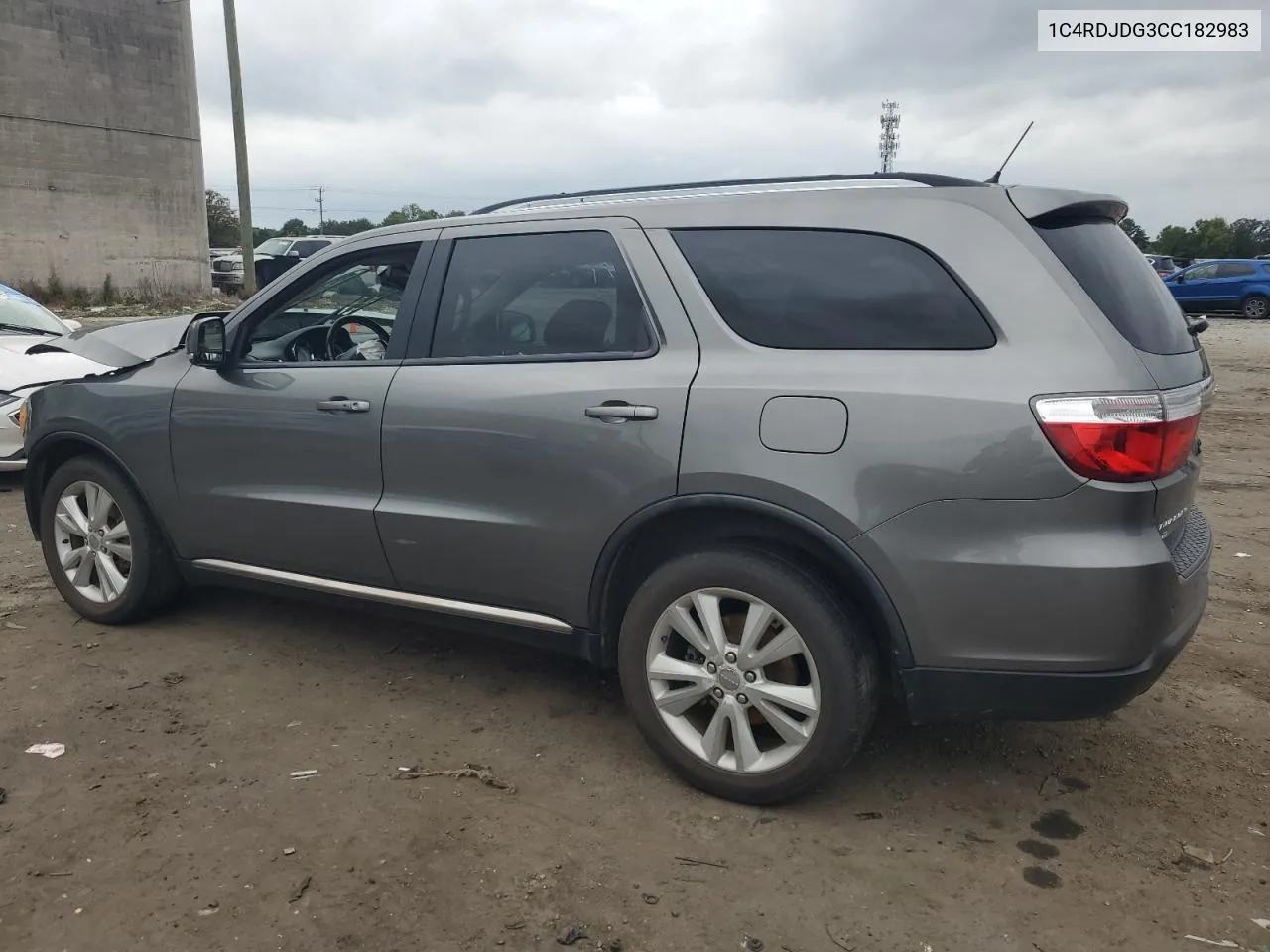 2012 Dodge Durango Crew VIN: 1C4RDJDG3CC182983 Lot: 72364174