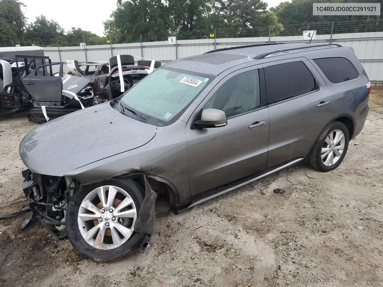 2012 Dodge Durango Crew VIN: 1C4RDJDG0CC291921 Lot: 72435554