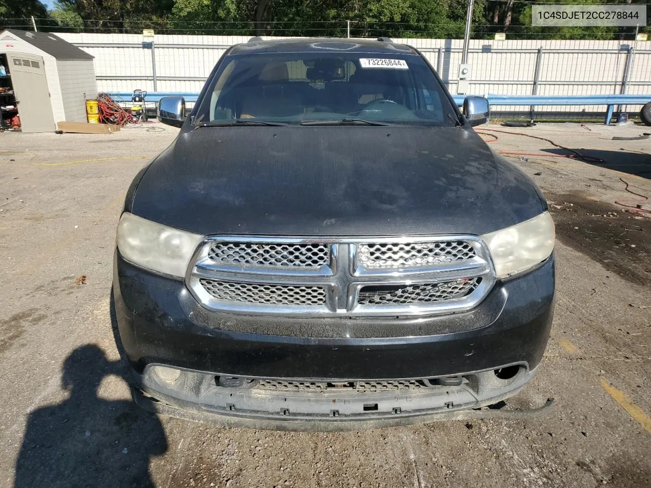 2012 Dodge Durango Citadel VIN: 1C4SDJET2CC278844 Lot: 73226844