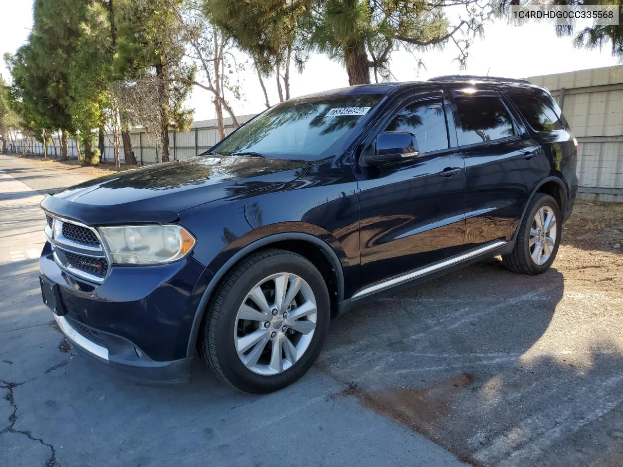 2012 Dodge Durango Crew VIN: 1C4RDHDG0CC335568 Lot: 73342594