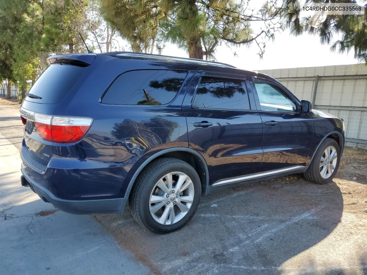 2012 Dodge Durango Crew VIN: 1C4RDHDG0CC335568 Lot: 73342594