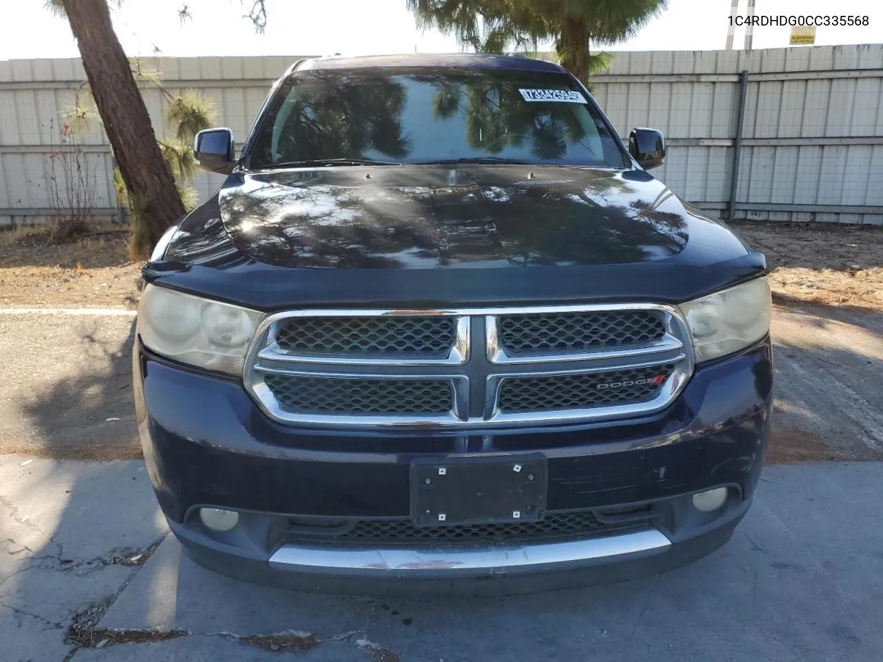 2012 Dodge Durango Crew VIN: 1C4RDHDG0CC335568 Lot: 73342594