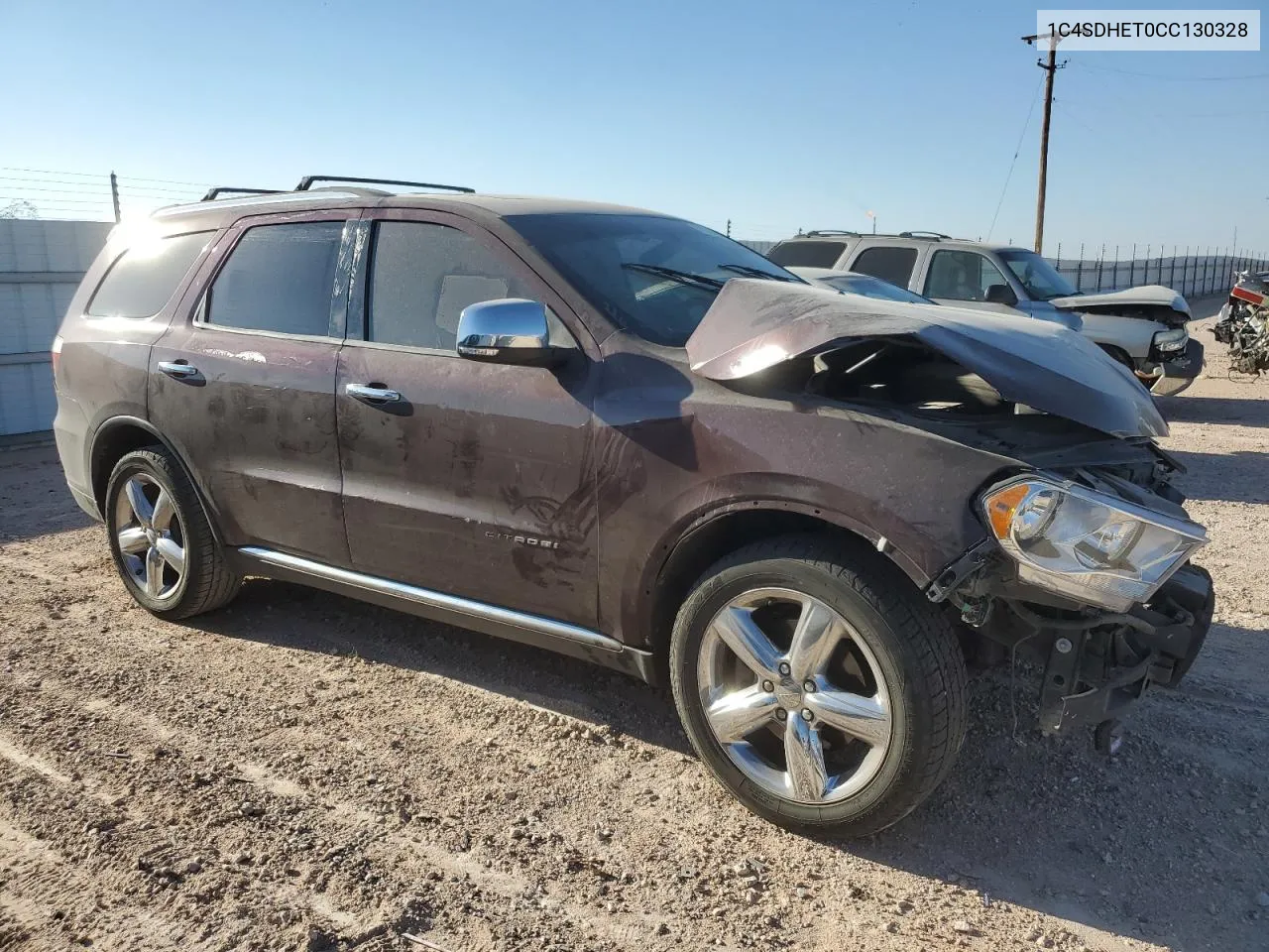 2012 Dodge Durango Citadel VIN: 1C4SDHET0CC130328 Lot: 74730864