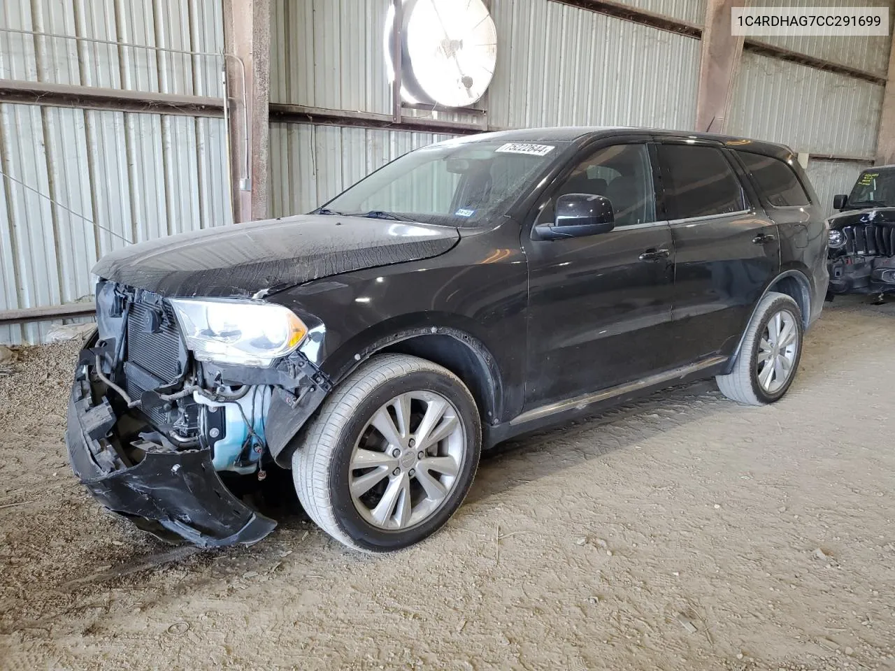 2012 Dodge Durango Sxt VIN: 1C4RDHAG7CC291699 Lot: 75222644