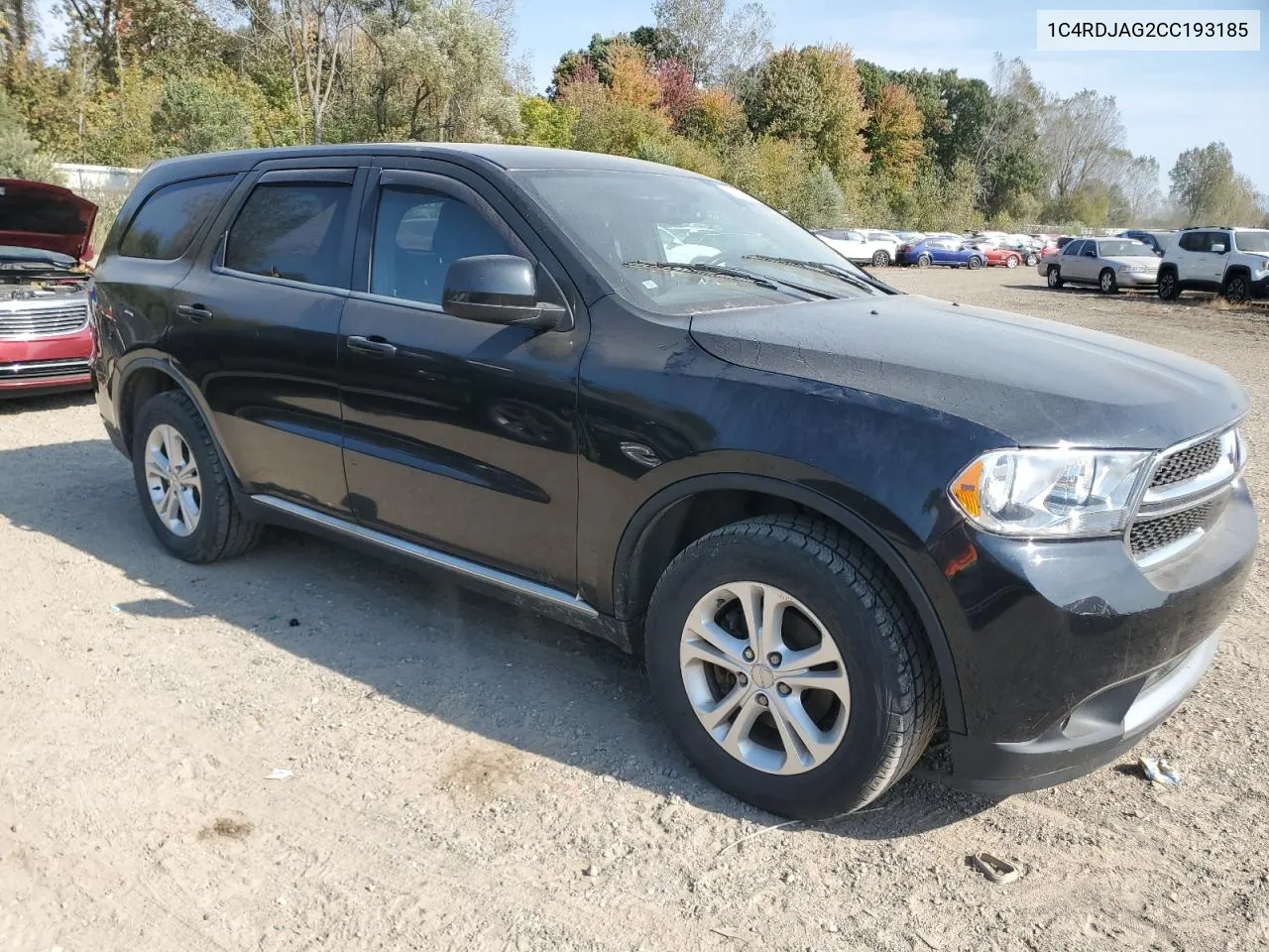 2012 Dodge Durango Sxt VIN: 1C4RDJAG2CC193185 Lot: 75553684