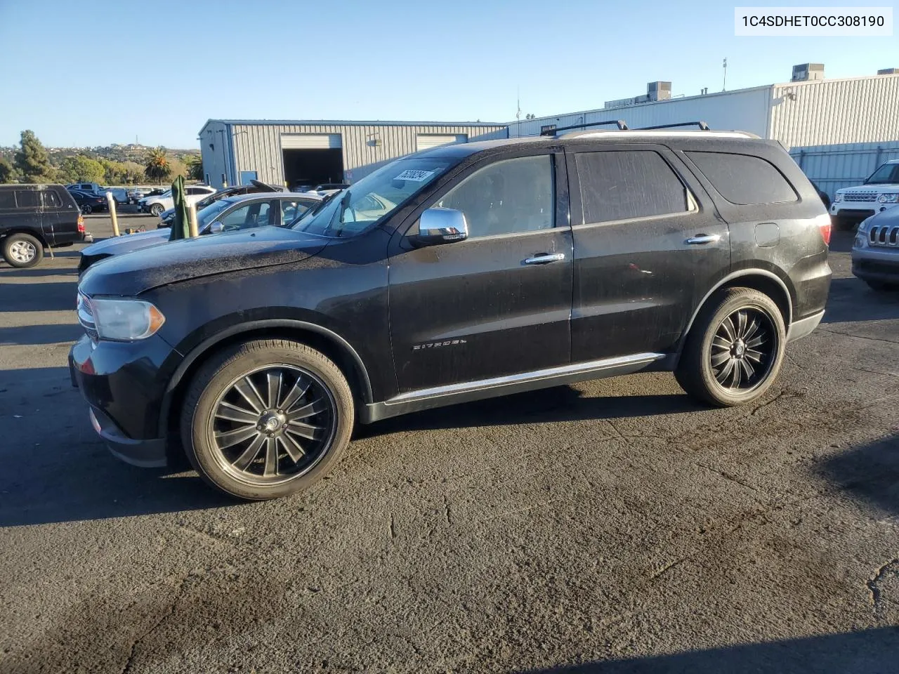 2012 Dodge Durango Citadel VIN: 1C4SDHET0CC308190 Lot: 76208284