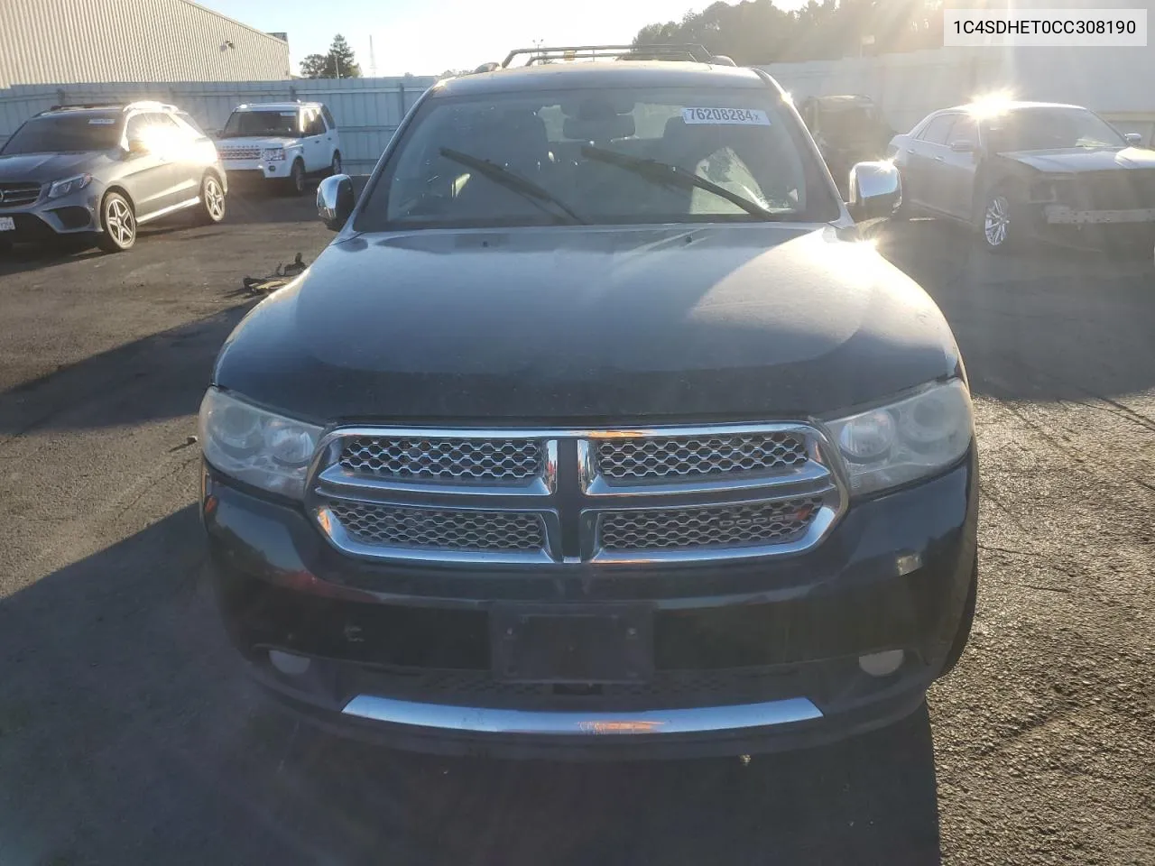 2012 Dodge Durango Citadel VIN: 1C4SDHET0CC308190 Lot: 76208284