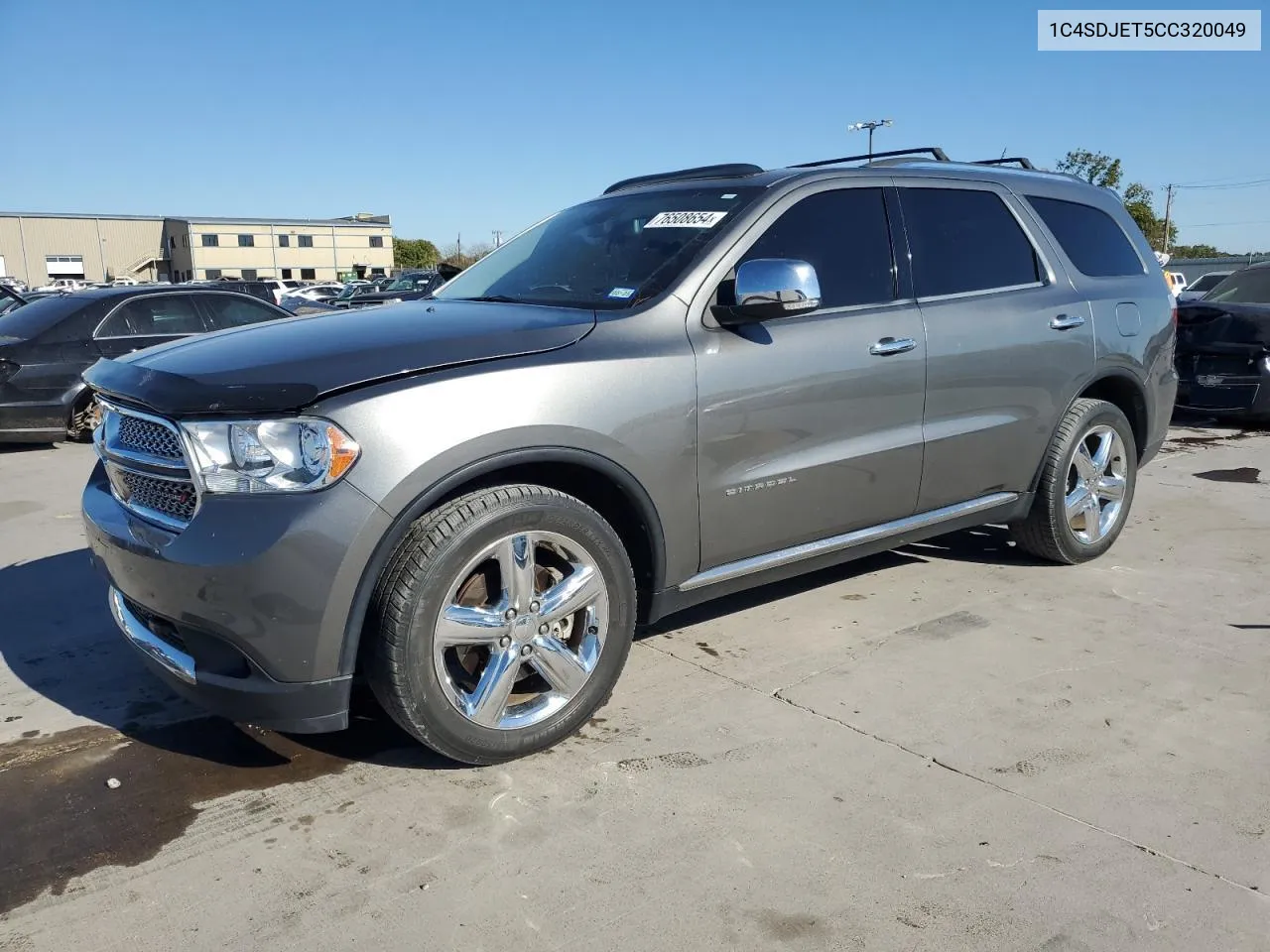 2012 Dodge Durango Citadel VIN: 1C4SDJET5CC320049 Lot: 76508654