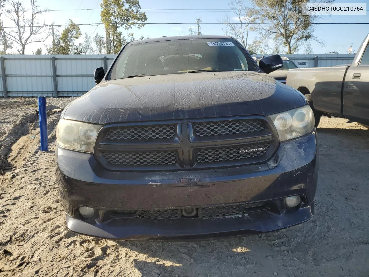 2012 Dodge Durango R/T VIN: 1C4SDHCT0CC210764 Lot: 76629734