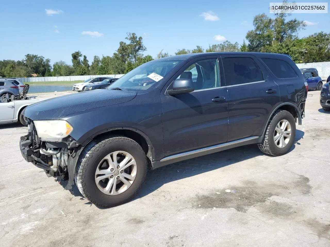 2012 Dodge Durango Sxt VIN: 1C4RDHAG1CC257662 Lot: 77098124