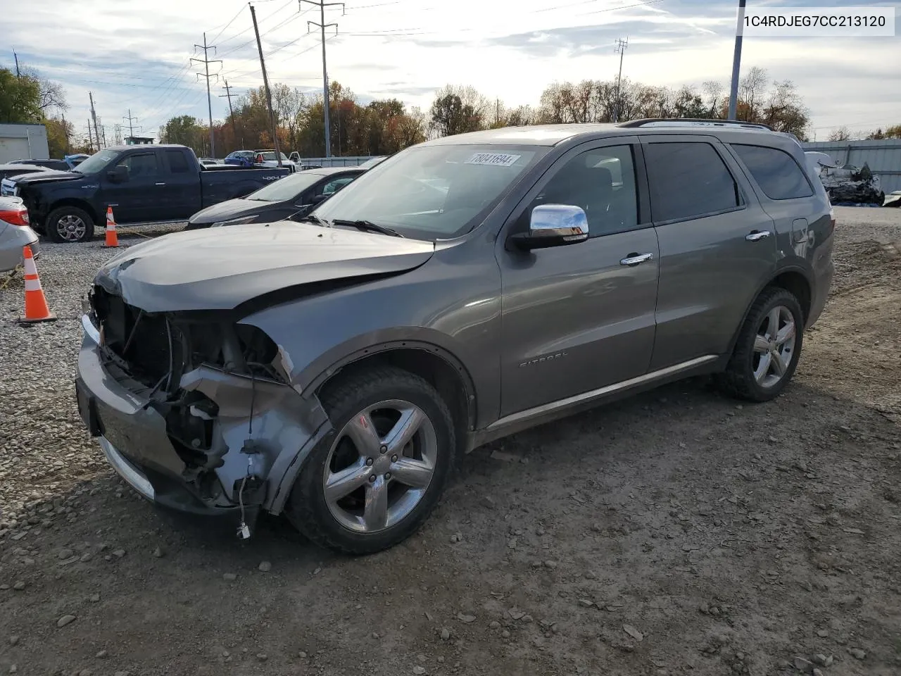 2012 Dodge Durango Citadel VIN: 1C4RDJEG7CC213120 Lot: 78041694