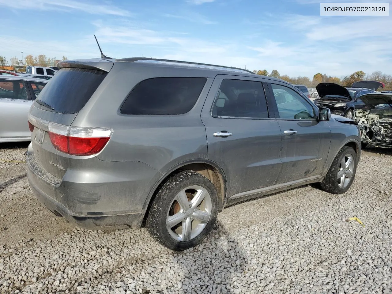 2012 Dodge Durango Citadel VIN: 1C4RDJEG7CC213120 Lot: 78041694