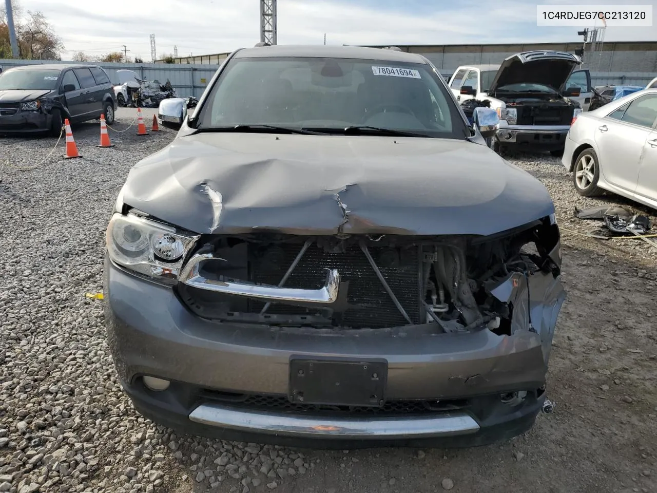 2012 Dodge Durango Citadel VIN: 1C4RDJEG7CC213120 Lot: 78041694