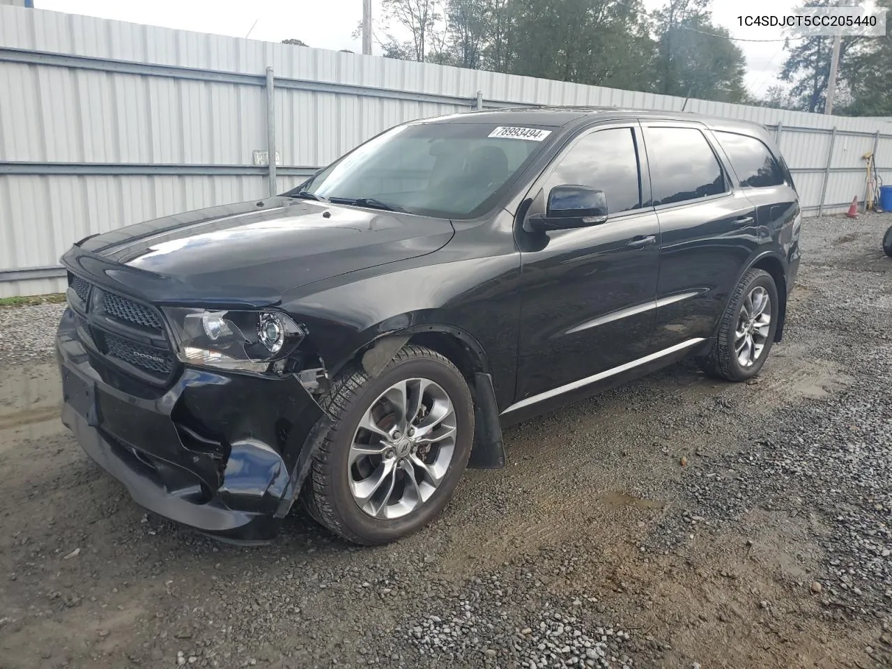 2012 Dodge Durango R/T VIN: 1C4SDJCT5CC205440 Lot: 78993494