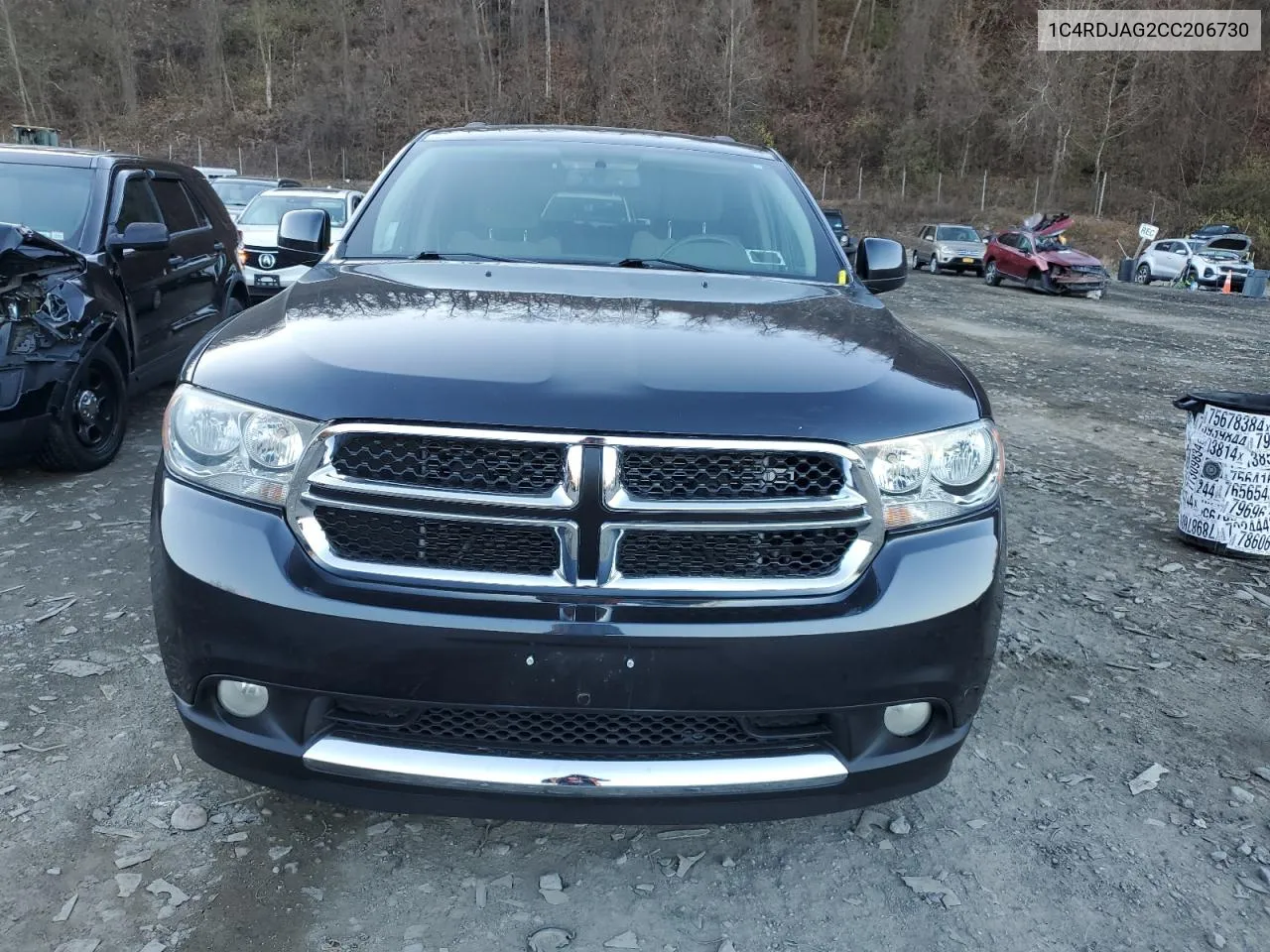 2012 Dodge Durango Sxt VIN: 1C4RDJAG2CC206730 Lot: 79505954