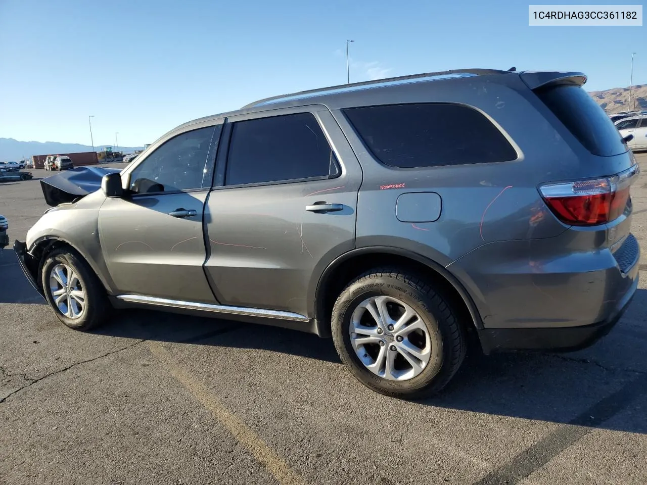 2012 Dodge Durango Sxt VIN: 1C4RDHAG3CC361182 Lot: 80327144