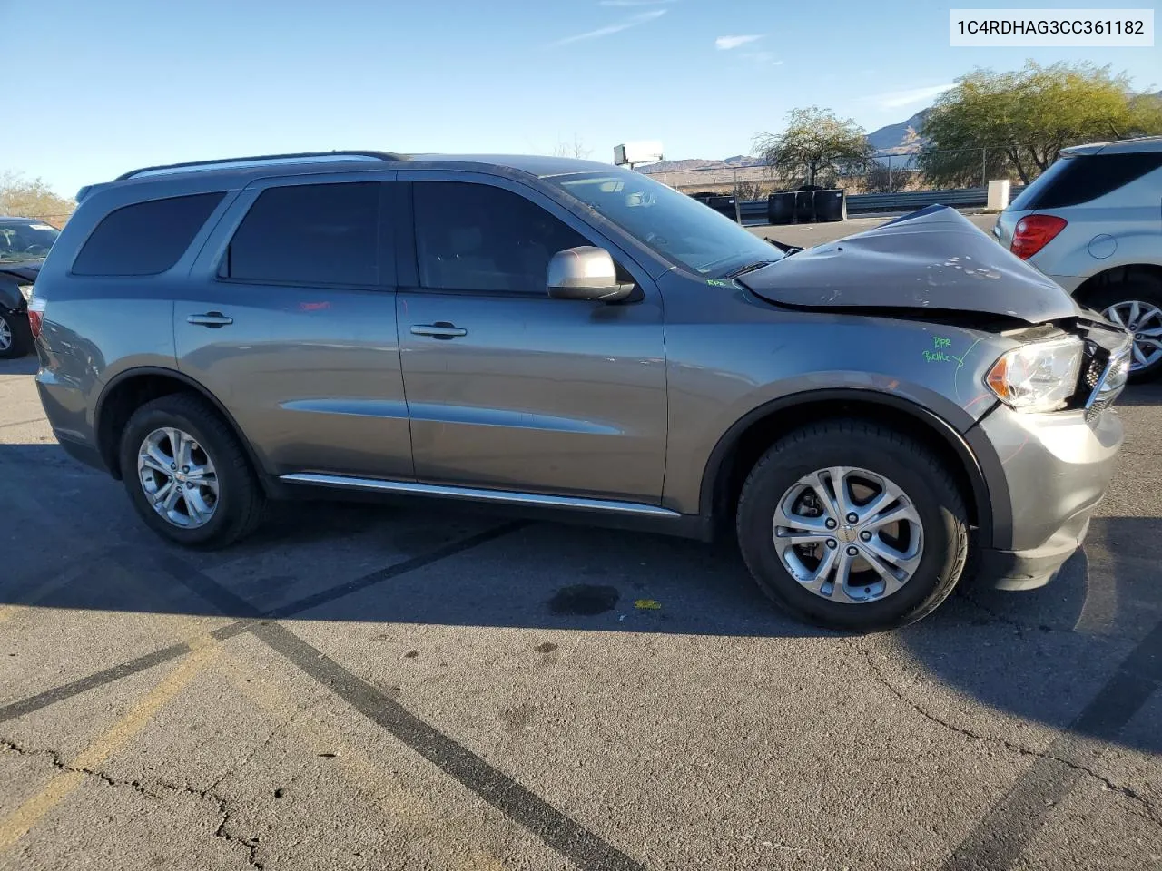 2012 Dodge Durango Sxt VIN: 1C4RDHAG3CC361182 Lot: 80327144