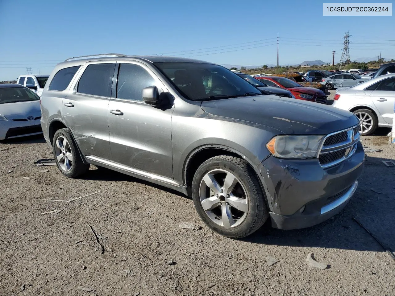 2012 Dodge Durango Crew VIN: 1C4SDJDT2CC362244 Lot: 81301354