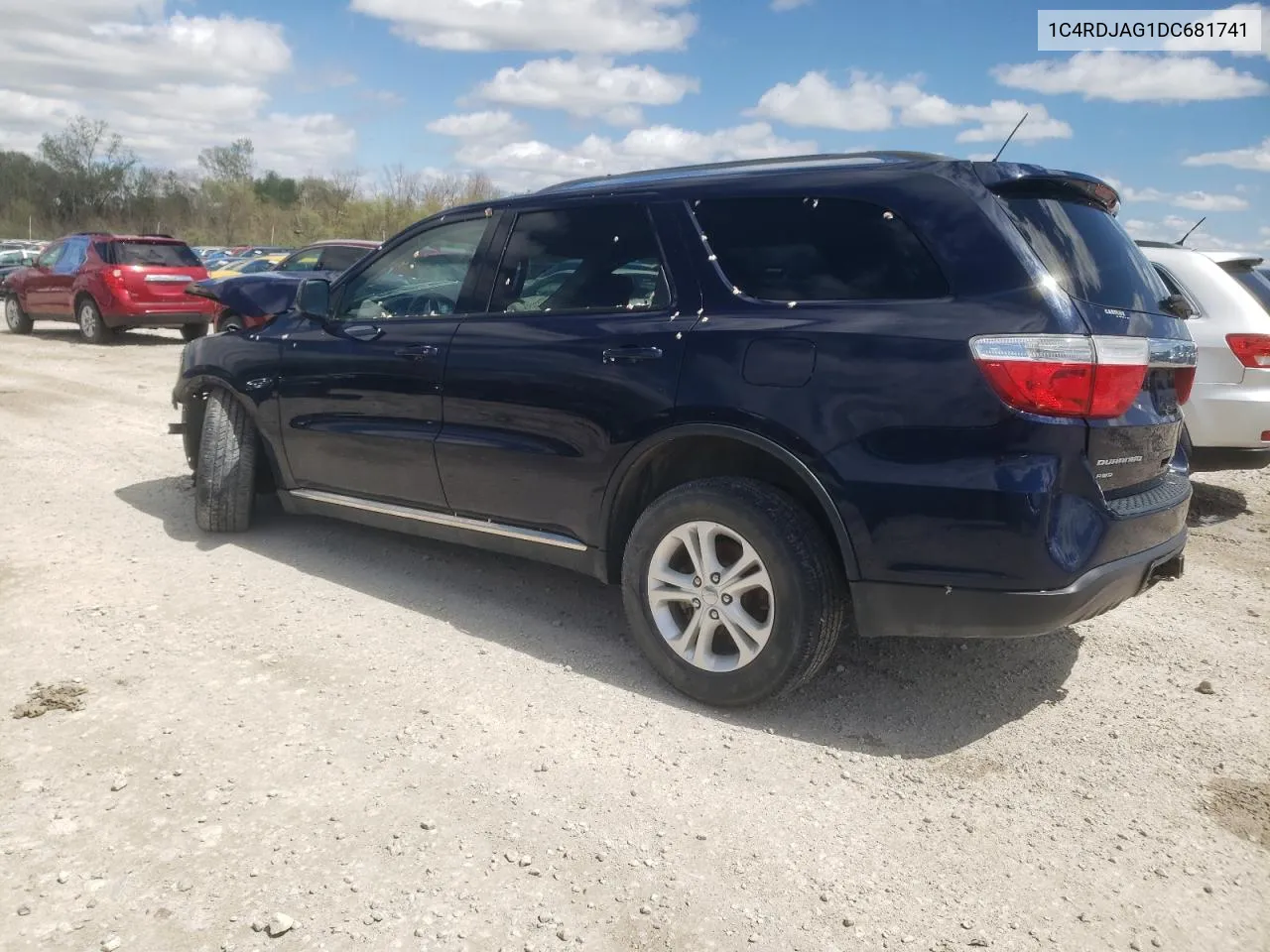 2013 Dodge Durango Sxt VIN: 1C4RDJAG1DC681741 Lot: 41425604