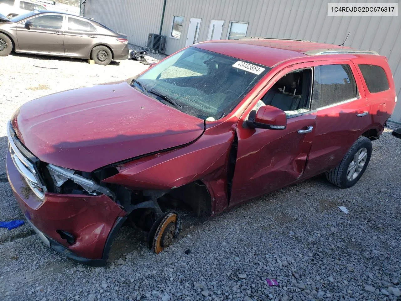 2013 Dodge Durango Crew VIN: 1C4RDJDG2DC676317 Lot: 43433884