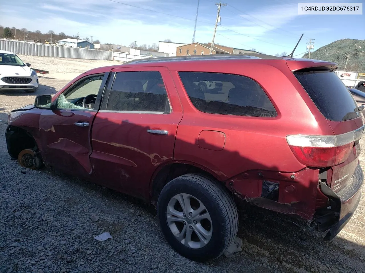 2013 Dodge Durango Crew VIN: 1C4RDJDG2DC676317 Lot: 43433884