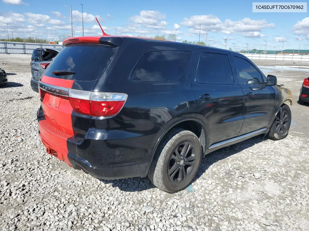 2013 Dodge Durango Ssv VIN: 1C4SDJFT7DC670962 Lot: 49550994