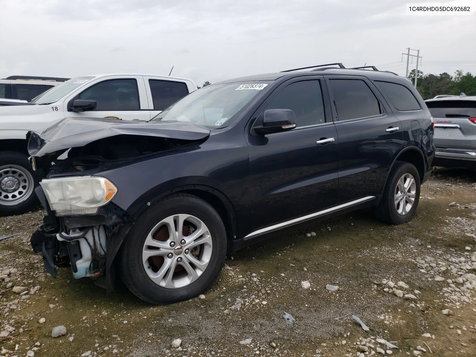 2013 Dodge Durango Crew VIN: 1C4RDHDG5DC692682 Lot: 51026374