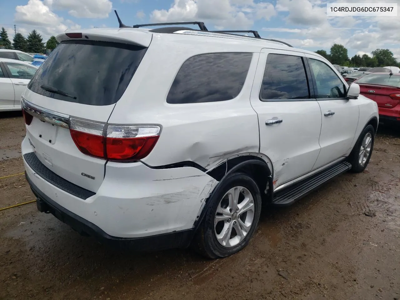 2013 Dodge Durango Crew VIN: 1C4RDJDG6DC675347 Lot: 53960264