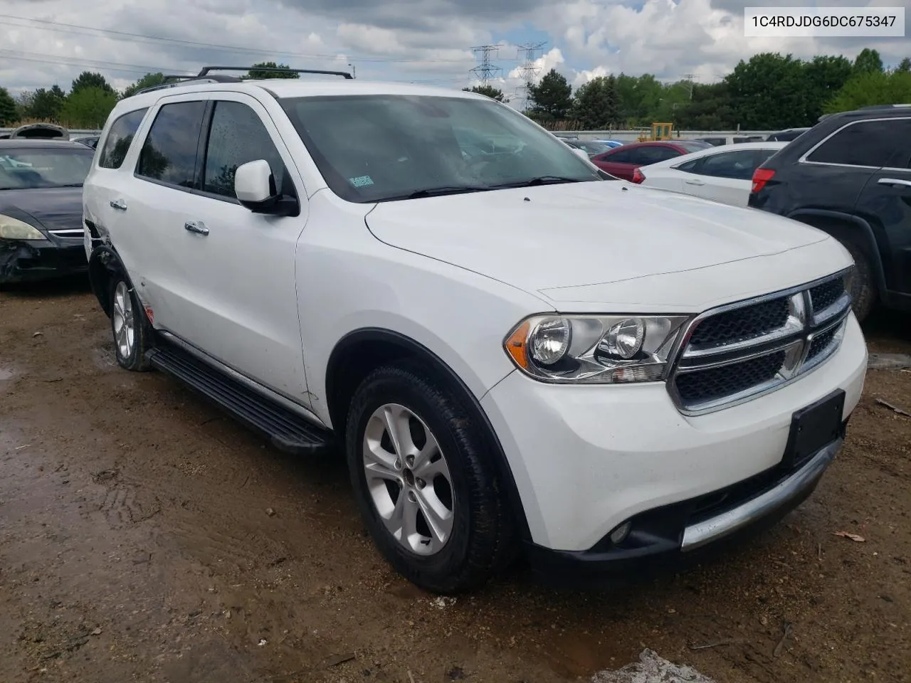 2013 Dodge Durango Crew VIN: 1C4RDJDG6DC675347 Lot: 53960264