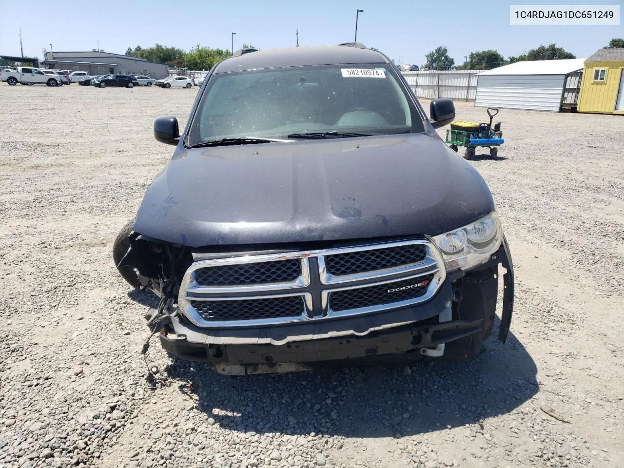 2013 Dodge Durango Sxt VIN: 1C4RDJAG1DC651249 Lot: 58210974