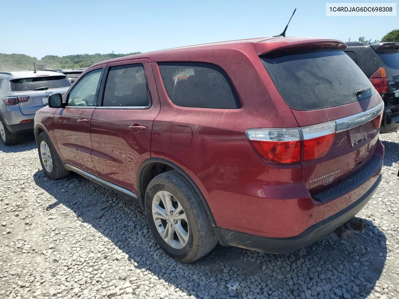 2013 Dodge Durango Sxt VIN: 1C4RDJAG6DC698308 Lot: 59024184